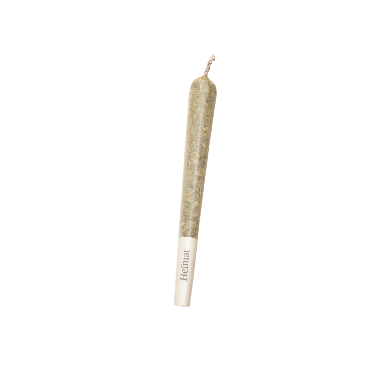 CBD Joint Ernst Indoor – Schweizer CBD Pre-Roll von Heimat in transparenter Tube, Cannabis Cone mit Heimat-Logo auf Filter
