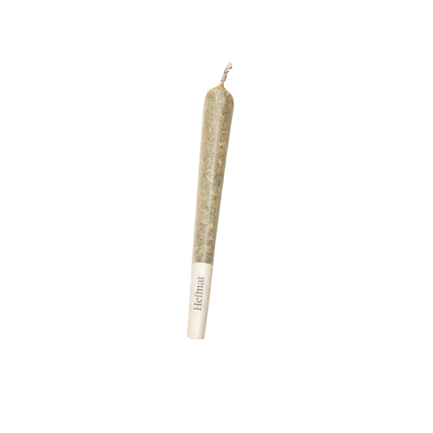 CBD Joint Ernst Indoor – Schweizer CBD Pre-Roll von Heimat in transparenter Tube, Cannabis Cone mit Heimat-Logo auf Filter