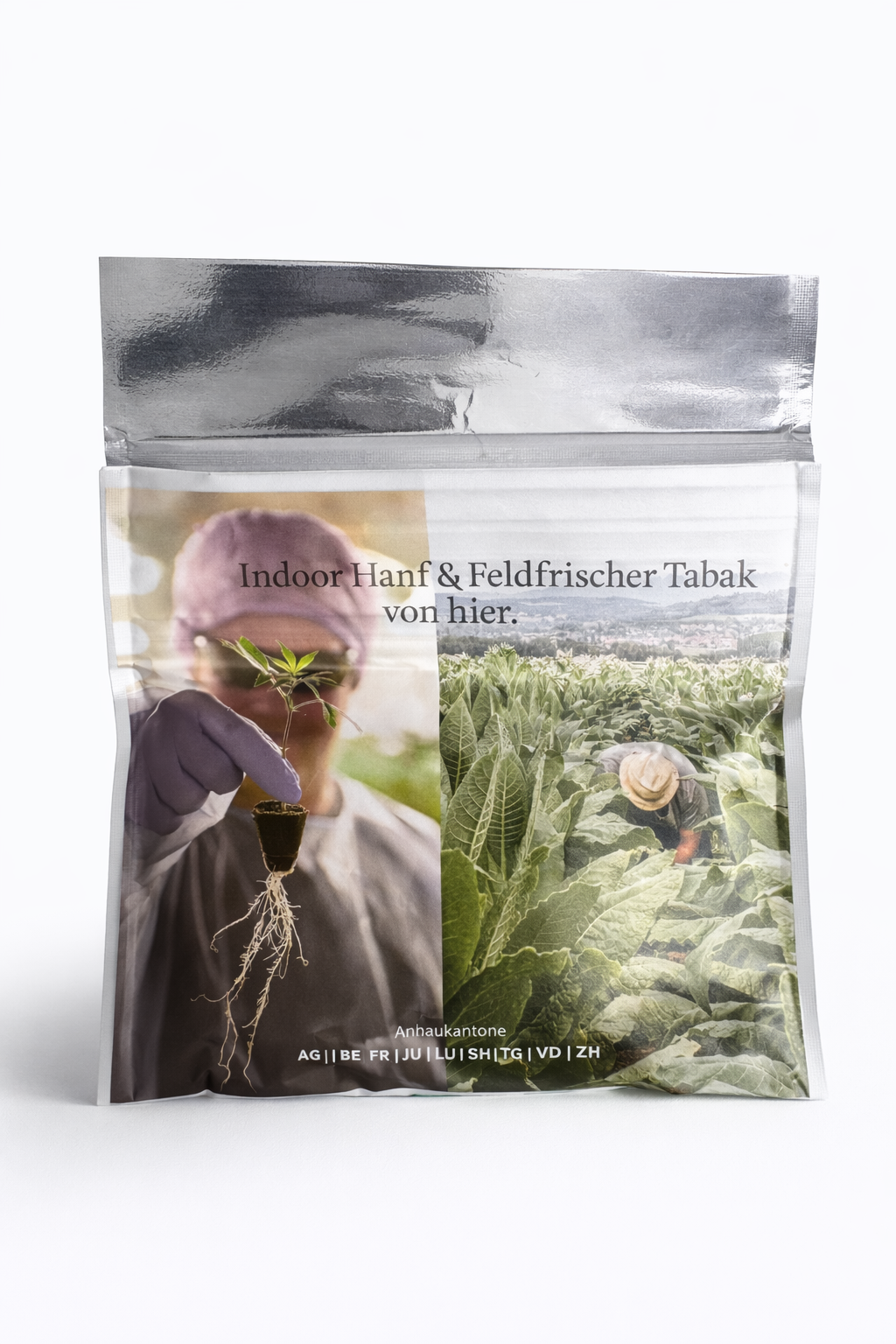 Heimat Hanf x Tabak Raw Ernst - Qualitätsmerkmale Hanf und Tabak, Swiss Made Badge