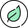 Symbol eines Blatts in einem Kreis